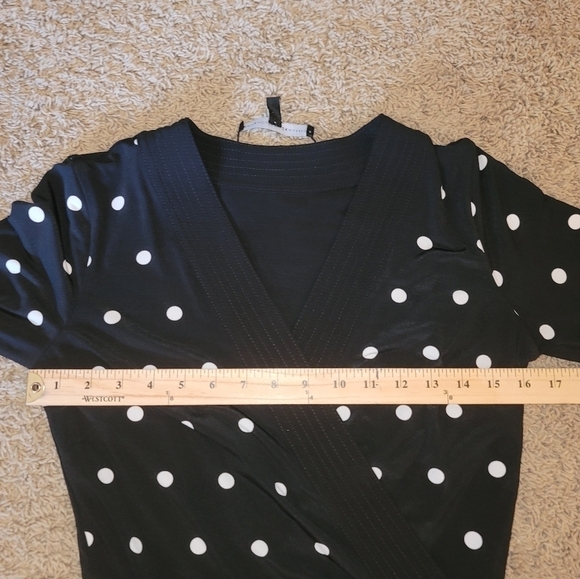 WHBM POLKA DOT REVERISIBLE DRESS, SZ 4 - Picture 13 of 16